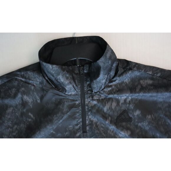 Adidas IM2439 Women Sz XL Black Future Icons 3-Stripes Woven 1/4 Zip Jacket - Picture 11 of 11